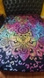 Manta 1 plaza mandala multicolor - comprar online