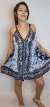 Vestido Hindú Rocio, Bordado cruzado atrás - Antesha Estilo Hindu