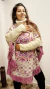 Poncho jacquard con mangas - comprar online