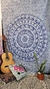 Manta 1 plaza, Mandala tonos Azules