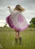Poncho jacquard con mangas