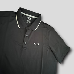 Camiseta Polo Golf Oakley Preta on internet