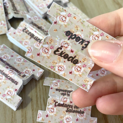 Aba Adesiva para a Bíblia - Flores