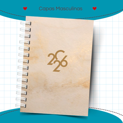Agenda Masculina Datada - 1 dia por folha - comprar online