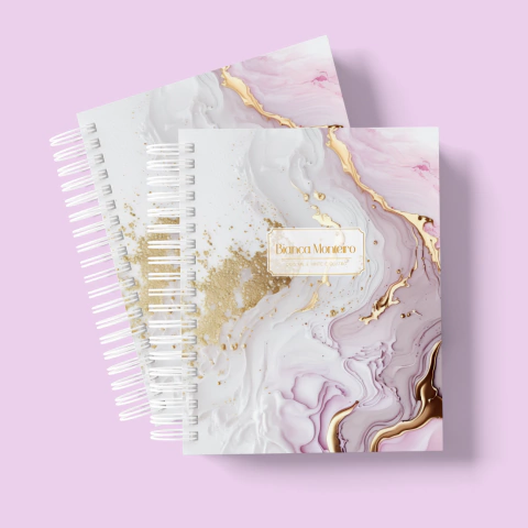 Planner Devocional - Abstrato e Floral - Lilás