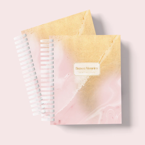 Planner Devocional - Abstrato Rosa