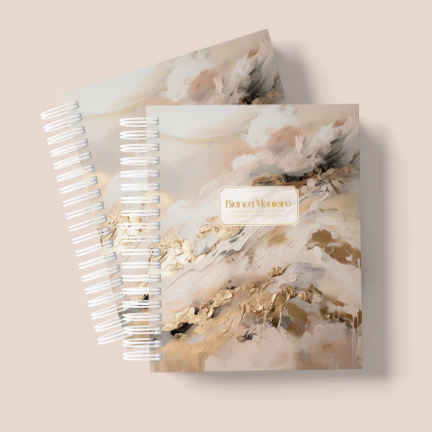 Caderno Devocional - Abstrato Marrom