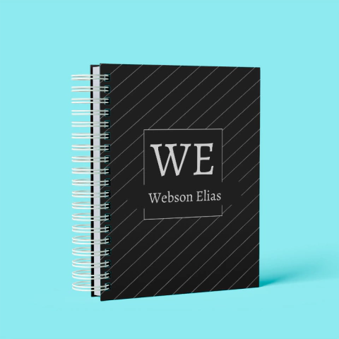 Caderno Devocional - Fundo Preto