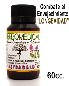 Tintura Madre Extracto Puro de Raíz de Astragalo Membranaceus 60cc.