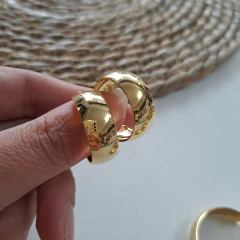 Cubanas Rectas Acero Dorado