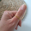 Anillo ♾️ Corazones Acero Dorado
