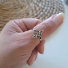 Anillo Nudo de Bruja Acero