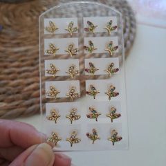Miniaturas Libélula Acero Dorado