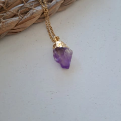 Conjunto Piedra Natural Acero Dorado