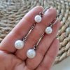 Argollas Clásicas con Perla Acero