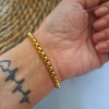Pulsera Square Acero Dorado
