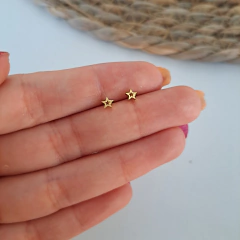 Miniaturas Estrellitas Acero Dorado