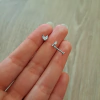 Tragus Strass Acero