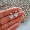 Aros Corazónes Acero