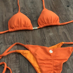 BIQUÍNI LACINHO TANGERINA TEXTURIZADO - comprar online