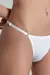 Selú - Art 7368 - Bombacha less string regulable de microfibra fantasía con elásticos con logo Selú.