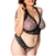 Secretos intimos - CP117 - Conjunto de microtul y encaje con triangulito y less regulable - comprar online