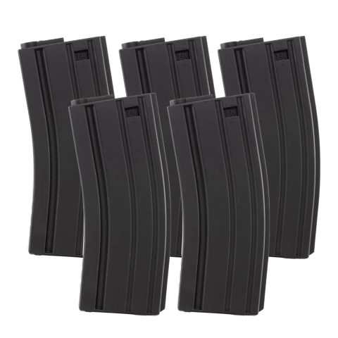 Kit 05 Magazines Airsoft Mid Cap M4 - Rossi