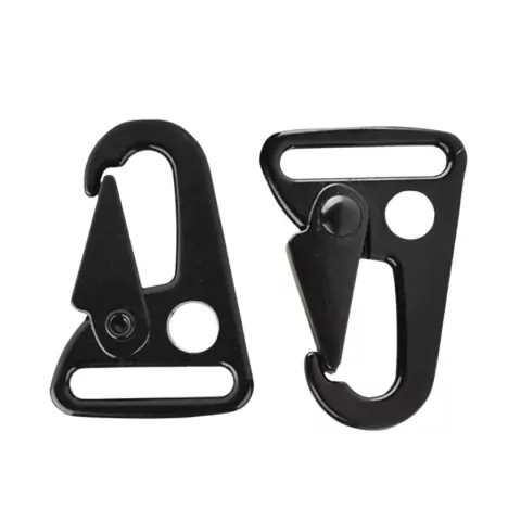 Gancho Mosquetão Para Bandoleira Cor Preto - Par