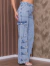 Calça Jeans Wide Leg Cargo Premium 6 Bolsos na internet