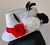 PRONTA ENTREGA - Chapéu 3 Rosas Branco/Vermelho