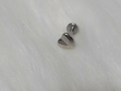 Labret Coração Aço