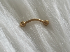 Micro curvo PVD Gold Aço