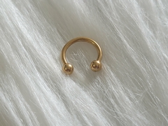 Ferradura PVD Gold Aço