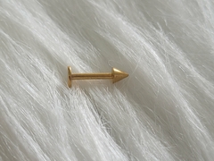 Labret Spike PVD Gold Aço