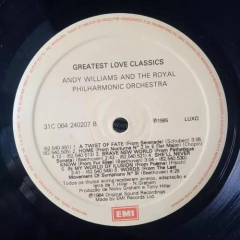 Lp Andy Willians - Greatest Love Classics - Sebo Casa Laranja