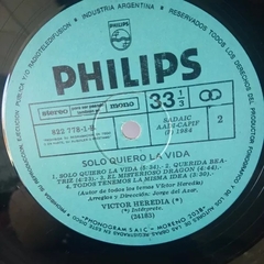 Imagem do Lp Victor Heredia - Solo Quiero La Vida - Gospel Importado