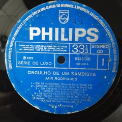 Lp Jair Rodrigues - Orgulho de um Sambista (1973) na internet