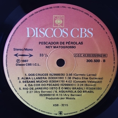 Lp Ney Matogrosso - Pescador De Pérolas (1987) - Com Encarte - Sebo Casa Laranja