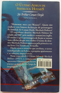 LIVRO O ÚLTIMO ADEUS DE SHERLOCK HOLMES - SIR ARTHUR CONAN DOYLE - comprar online
