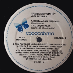 LP JOEL TEIXEIRA - SAMBA SIM "SINHÔ" (1990) - Sebo Casa Laranja