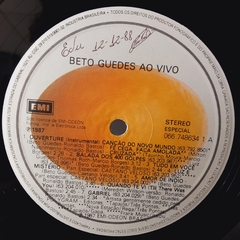 LP Beto Guedes - Ao Vivo (1987) - Sebo Casa Laranja