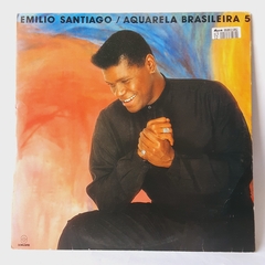 Lp Emilio Santiago - Aquarela Brasileira 5 (1992) - COM ENCARTE