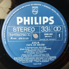 LP FAFÁ DE BELÉM - ÁGUA (1977) - Sebo Casa Laranja