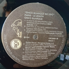 LP DUPLO CHICO BUARQUE - PARIS LE ZENITH (1990) - COM ENCARTE