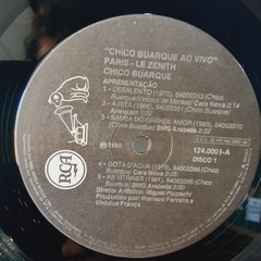 LP DUPLO CHICO BUARQUE - PARIS LE ZENITH (1990) - COM ENCARTE - comprar online