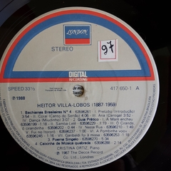 LP CRISTINA ORTIZ - VILLA LOBOS - PIANO MUSIC OEUVRES POUR PIANO KLAVIERWERKE na internet