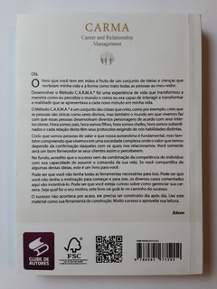 LIVRO CARMA CAREER AND RELATIONSHIP MANAGEMENT - EDSON CARLI - comprar online
