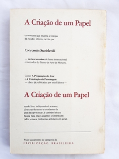 LIVRO A CRIAÇÃO DE UM PAPEL - CONSTANTIN STANISLAVSKI na internet