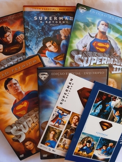 Box Superman Edição de Colecionador - 9 dvds com lata e adesivos - Sebo Casa Laranja