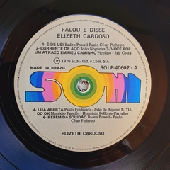 LP ELIZETH CARDOSO - FALOU E DISSE (1970) - loja online